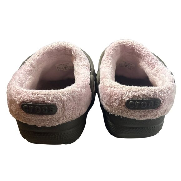 Crocs Classic Lined Clog With Pink Fleece Lining Little Kids Size C 8-9 - Picture 3 of 9